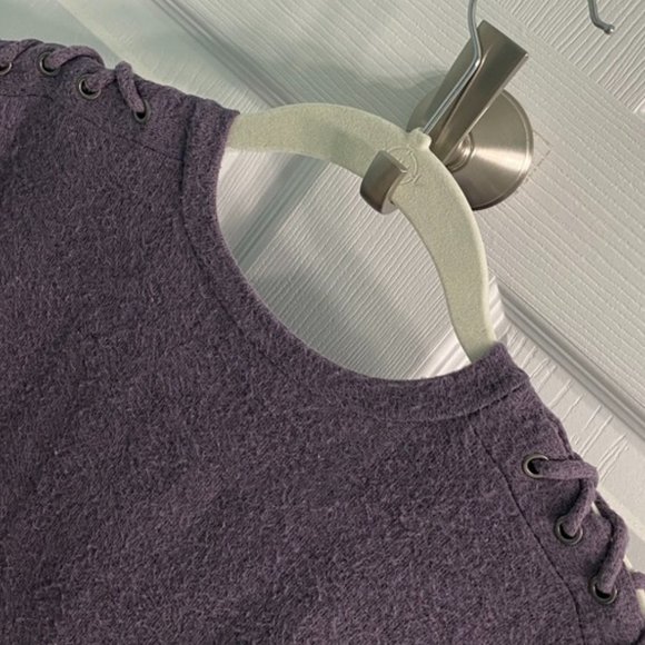 AEO Soft & Sexy Plush Sweater with Criss-Cross Design on Shoulders - Picture 7 of 7